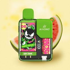 Aivono Aim Tank 9500 Fraise Pastèque E-liquide 18ml Nicotine 5% 650mAh
