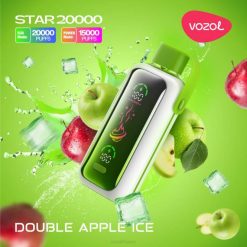 VOZOL Vape Avis - VOZOL STAR 20000 glace aux pommes double BZ687