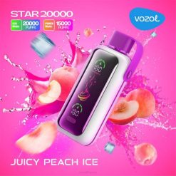 VOZOL Vape Shop - VOZOL STAR 20000 glace à la pêche juteuse BZ6810